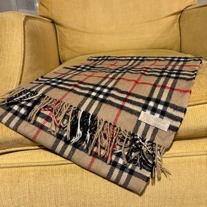 Vintage Burberry Cashmere Scarf